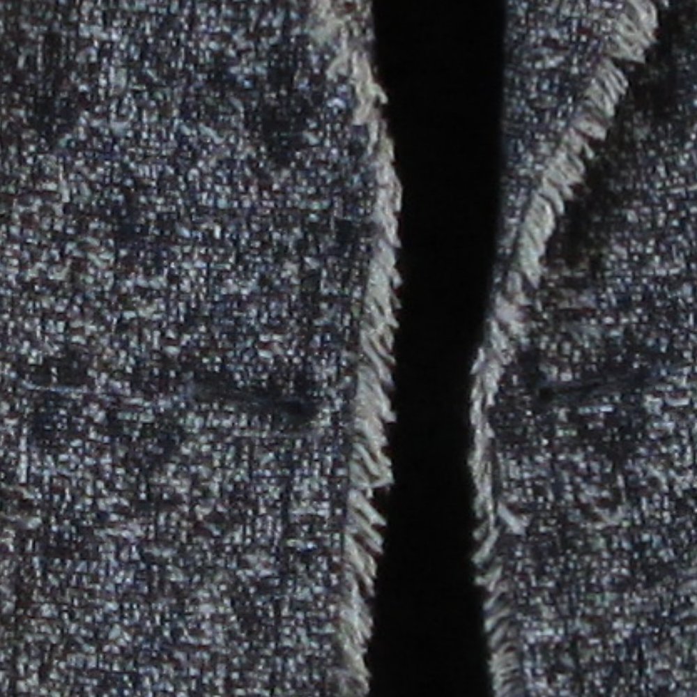 Talbots Womens Navy Blue and White Tweed Blazer with Fringe Size 12 Pre-… - Picture 6 of 6